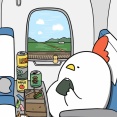 新幹線移動でぶどりのイラスト