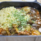 体が温まりますよ「茄子と豚ひき肉の麻婆ラーメン」&「ぶっかけうどんとイカ天」