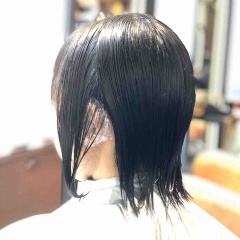 襟足だけの部分パーマで、こんなに扱いやすく！