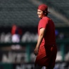 大谷翔平11戦連続スタメン回避　ネビン監督復帰間近示唆も、右脇腹の状態に不安