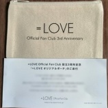 『[＝LOVE] イコラブちゃん3周年ポーチ届き始める…』の画像
