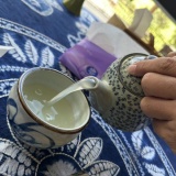 海外村の伝統の米めし。