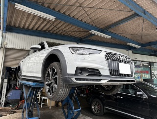 滋賀オートライフハノ　輸入車「アウディ Ａ４オールロードクワトロ」(8WCYRA)のDCTオイル＆ギヤオイル交換