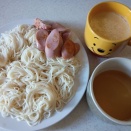 内視鏡検査に行ってきたので食べたごはんをまとめました。と、緑のカメ作りました。