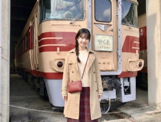 鉄模女子・エヌゲ道子さん（仮名）と訪ねる「津山まなびの鉄道館」。