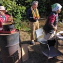 大豆の収穫と　美味しいランチと　師匠の愛！